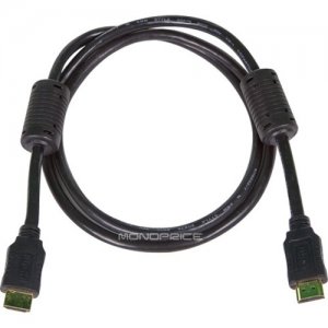 Monoprice 4ft 28AWG High Speed HDMI Cable with Ferrite Cores - Black 4956