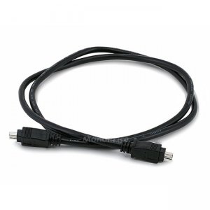 Monoprice IEEE-1394 FireWire iLink DV Cable 4P-4P M/M - 3ft (BLACK) 1475