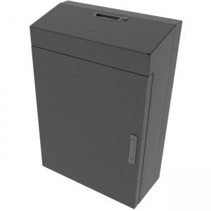 Middle Atlantic Products 8 SP. Low Profile Wall Rack, Solid Top, Black VWM-SD-8-36K-BW
