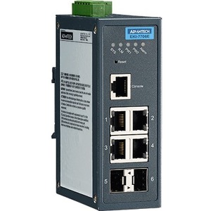 Advantech 4FE+2G SFP Managed Ethernet Switch, -40~75 EKI-7706E-2FI-AE EKI-7706E-2FI