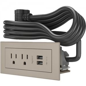 Chief Radiant Power Center, 2 AC, 2 USB-A, Nickel KRARPC22N