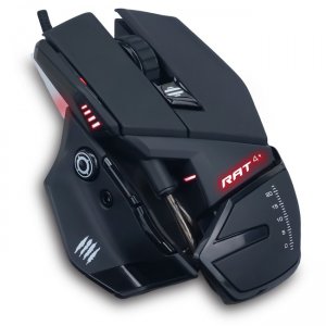 Mad Catz The Authentic R.A.T. 4+ Optical Gaming Mouse MR03MCAMBL00