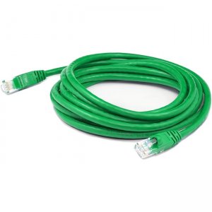 AddOn 15ft M12 (Male) to RJ-45 (Male) Green Cat5e UTP PVC Copper Patch Cable ADD-15FM12-RJ45-ECAB
