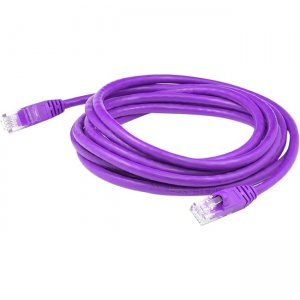AddOn 7ft RJ-45 (Male) To RJ-45 (Male) Straight Purple Cat6 UTP PVC Copper Patch Cable ADD-7FCAT6-PE