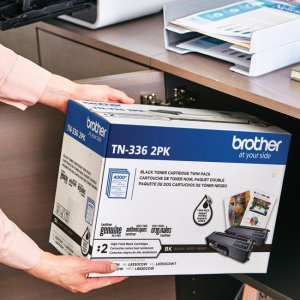 Brother High-Yield Black Toner Cartridge TN336 2PK TN336