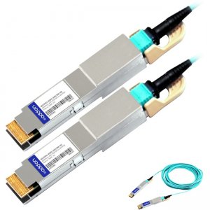 AddOn Fiber Optic Network Cable QSFPDD-400G-AOC3M-AO