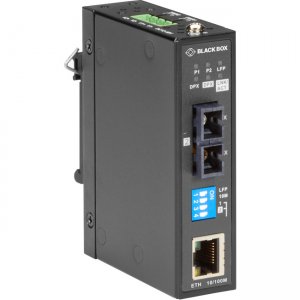 Black Box LMC280 Series Fast Ethernet Industrial Media Converter - Single-Mode SC LMC282A