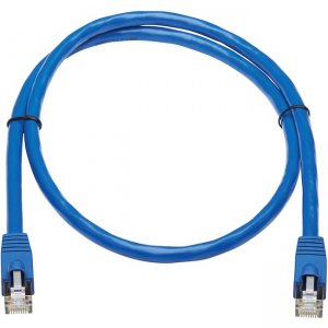 Tripp Lite Cat6a 10G-Certified Snagless F/UTP Network Patch Cable (RJ45 M/M), Blue, 3 ft N261P-003-BL