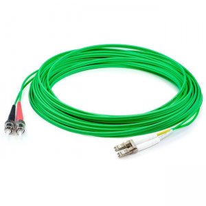 AddOn 3m LC (Male) to ST (Male) Green OM1 Duplex Plenum-Rated Fiber Patch Cable ADD-ST-LC-3M6MMFP-GN