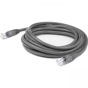 AddOn 1ft RJ-45 (Male) to RJ-45 (Male) Gray Cat6 UTP PVC Copper Patch Cable ADD-1FCAT6-GY