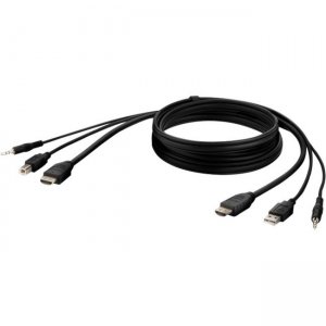 Belkin HDMI High Retention + USB A/B + Audio Passive Combo KVM Cable F1DN1CCBL-HH6T