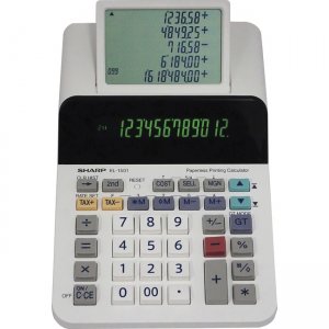 Sharp 12-digit Printing Calculator EL1501 EL-1501