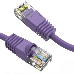 Axiom 6-INCH CAT6 UTP 550mhz Patch Cable Snagless Molded Boot (Purple) C6MB-P6IN-AX