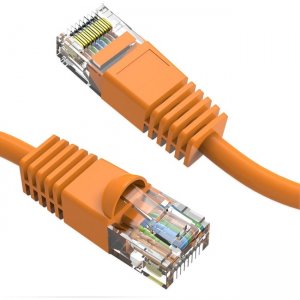 Axiom 18-INCH CAT6 UTP 550mhz Patch Cable Snagless Molded Boot (Orange) C6MB-O18IN-AX