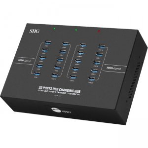 SIIG 20-Port Industrial USB 3.1 Hub With Charging ID-US0611-S1