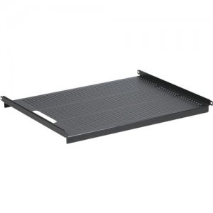 Black Box 19" IT Rack Vented Shelf - 1U, Fixed, 24.3"D, 4-Point Mount RM315-R2