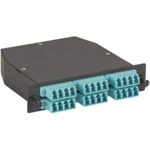 Black Box MTP OM3 Fiber Optic LGX Cassette - (2) MTP 12 to (24) LC Type A FOCA20M3-2MP12-24LC