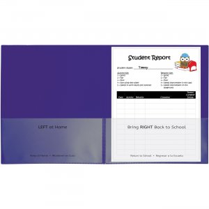 C-Line Classroom Connector Folders, Purple, 25/BX 32009 CLI32009