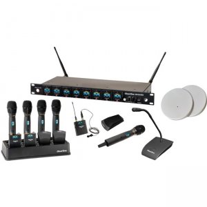 ClearOne 4-Channel Wireless Microphone System Receiver 910-6000-404-C-D WS840