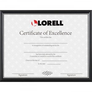 Lorell Certificate Frame 49215 LLR49215