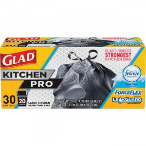 Glad ForceFlex KitchenPro Drawstring Bags 78913PL CLO78913PL