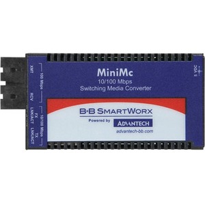 B+B SmartWorx 10/100Mbps Miniature Media Converter IMC-350-SL-PS