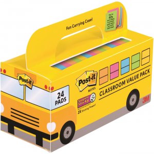 Post-it Notes Super Sticky Classroom Value Pack 65424SSBUS MMM65424SSBUS