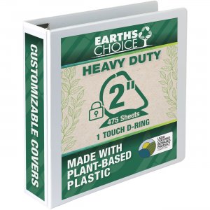 Samsill Earth's Choice One Touch Biobased USDA Certified 2" View Binder 19867 SAM19867