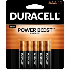 Duracell Coppertop Alkaline AAA Batteries MN2400B10ZCT