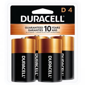 Duracell Coppertop Alkaline D Batteries MN1300R4ZCT DURMN1300R4ZCT