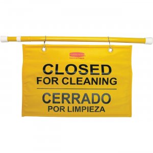 Rubbermaid Commercial Closed/Cleaning Safety Sign 9S1600YLCT RCP9S1600YLCT