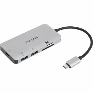 Targus USB-C Multi-Port Hub with Card Reader and 100W PD Pass-Thru ACA952USZ