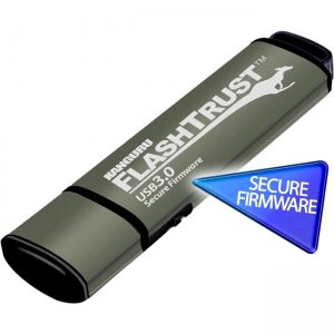 Kanguru FlashTrust Secure Firmware USB 3.0 Flash Drive WP-KFT3-256G WP-KFT3