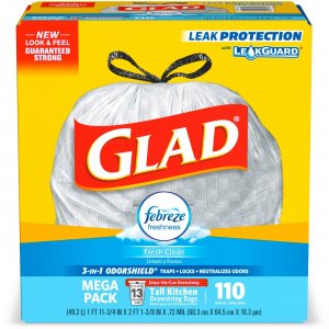 Glad Febreze Fresh 13-gal Kitchen Bags 78563 CLO78563