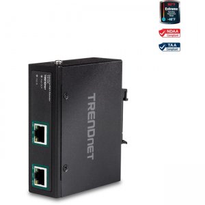 TRENDnet Industrial Gigabit PoE+ Extender TI-E100