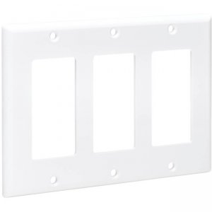 Tripp Lite Triple-Gang Faceplate, Decora Style - Vertical, White N042D-300-WH