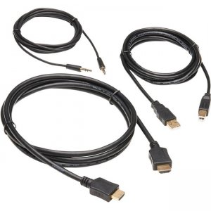 Tripp Lite HDMI KVM Cable Kit - 4K HDMI, USB 2.0, 3.5 mm Audio (M/M), Black, 6 ft