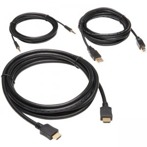 Tripp Lite HDMI KVM Cable Kit - 4K HDMI, USB 2.0, 3.5 mm Audio (M/M), Black, 10 ft
