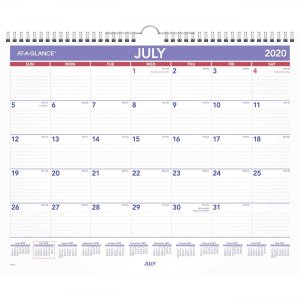 At-A-Glance Academic Monthly Wall Calendar AY828 AAGAY828