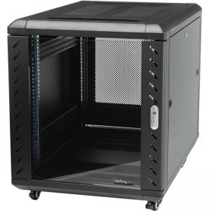 StarTech.com 15U Server Rack Cabinet - Includes Casters and Leveling feet - 32 in. Deep RK1536BKF