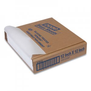 Dixie Yellow Label Parchment Pan Liner, 12 x 12, 1000/Carton DXE27S12 27S12
