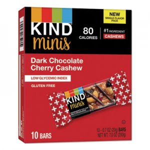 KIND Minis, Dark Chocolate Cherry Cashew, 0.7 oz, 10/Pack KND27962 27962