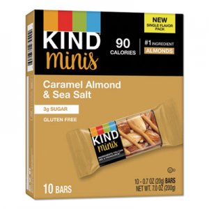 KIND Minis, Caramel Almond Nuts/Sea Salt, 0.7 oz, 10/Pack KND27960 27960