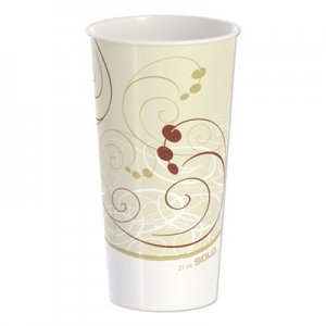 Dart Double Sided Poly Paper Cold Cups, 21 oz, Symphony Design, 50/Pack, 20 Packs/Carton SCCRNP21PSYM RNP21P-J8000