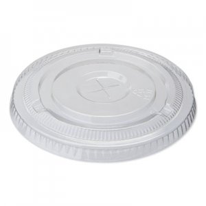 Dixie Cold Drink Cup Lids, Fits 16 oz Plastic Cold Cups, Clear, 100/Sleeve, 10 Sleeves/Carton DXECL1424PET CL1424PET
