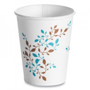 Huhtamaki Single Wall Hot Cups, 8 oz, Vine, 1,000/Carton HUH62909 62900