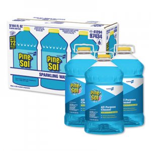 Pine-Sol All Purpose Cleaner, Sparkling Wave, 144 oz Bottle, 3/Carton CLO97434 97434