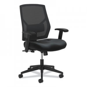 HON Crio High-Back Task Chair, Supports up to 250 lbs., Black Seat/Black Back, Black Base BSXVL581SB11T