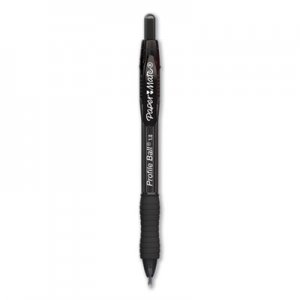 Paper Mate Profile Retractable Ballpoint Pen, Bold 1 mm, Black Ink/Barrel, Dozen PAP2095470 2095470