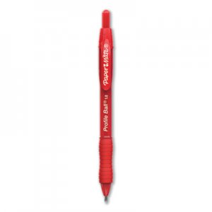Paper Mate Profile Retractable Ballpoint Pen, Bold 1 mm, Red Ink/Barrel, Dozen PAP2095454 2095454